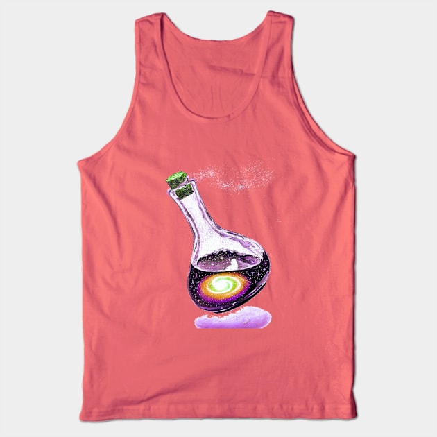 Space galaxy potion bottle Tank Top by LukjanovArt